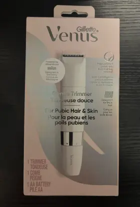 5189861501 Gillette Venus Body Shaver White Battery Powered For Bikini Pubic Skin