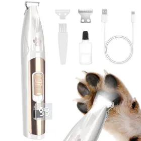 Dogctimaombk01 Gimpyn Dog Paw Trimmer With Led Display 35db Low Noise Electric Clippers For Gr