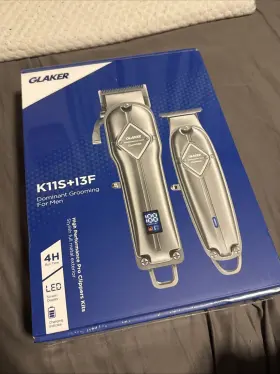 K11s Glaker Fk11 Mens Electric Grooming Kit. 13f Led Clipper And Trimmers New