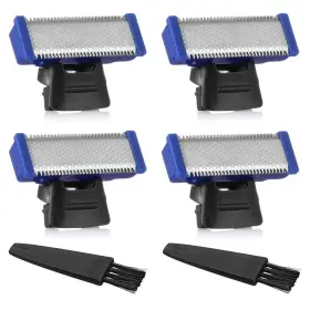 Gominyuf 661273101001 4 Pack Replacement Heads For Rechargeable Shaver Solo Trimmer Micro And Touch