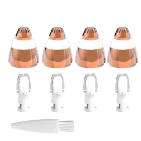 Gm-e001 Gominyuf 4 Pack Replacement Heads Compatible With Flawless Eyebrow Hair Remover Tool F