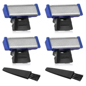 Gm-m004 Gominyuf 4 Pack Replacement Heads For Rechargeable Shaver Solo Trimmer Micro And Touches