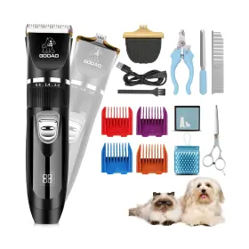 Gooad 799513816078 Dog Clippers Grooming Kit And Paw Trimmer Low Noise Electric Quiet ... Fast Ship