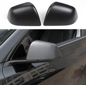 Ggshi-1226 Goodangie00 Abs Matte Black Style Rearview Mirror Guard Cover Door Model Y