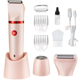 Gqiril Gq-3inbikini Electric Bikini Trimmer Shaver For Women - Pubic Hair Razors 3 In 1 B