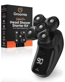 Groomie 850041720111 Cordless Bald Head Shavers For Men Baldiepro Grooming Starter Kit - Incl Groomie 850041720111 Cordless Bald Head Shavers For Men Baldiepro Grooming Starter Kit - Incl