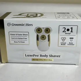 Groomie 860013102111 Hers Luxepro Body Shaver 3 Head Blade And Trimmer Legs Arms Bikini Groomie 860013102111 Hers Luxepro Body Shaver 3 Head Blade And Trimmer Legs Arms Bikini