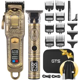 Hc1000 Gts Pro Professional Hair Clippers For Men Set Electric Haircut Kit Mens C... Fast Ship