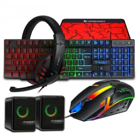 Guiheng 731262718678 Gaming Keyboard And Mouse Set Pad Headset Speaker 5 In 1... Fast Ship