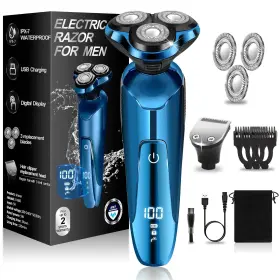 Handsomeface 755557190130 Electric Razor For Men 2024 S Shavers Rotary Led Display 100% Wa
