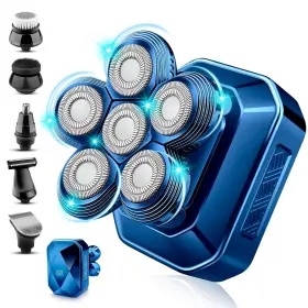 Handsomemen 758389810559 Head Shavers For Bald Men Shaver 6-in-1 Grooming Kit With Handsomemen 758389810559 Head Shavers For Bald Men Shaver 6-in-1 Grooming Kit With