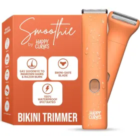 Happy Curves 850043891185 Smoothie Bikini Trimmer - Electric Razor For Women Waterproof Hair Groomer W