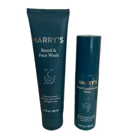 Harrys 840317401028 Beard Grooming Kit For Men 5.1 Fl. Oz Wash And 3.4 Condi. Spray