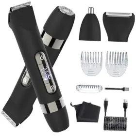 Ht-595 Hatteker 4 In 1 Multifunctional Dual - Head Body Hair Trimmer For Men Ipx7 Ht-595 Hatteker 4 In 1 Multifunctional Dual - Head Body Hair Trimmer For Men Ipx7
