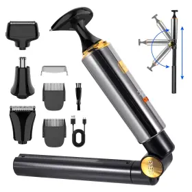 Ht-6199 Hatteker Electric Mens Back Shaver Body Trimmer Hair Groomer 4 In 1 Kit With Extendabl Ht-6199 Hatteker Electric Mens Back Shaver Body Trimmer Hair Groomer 4 In 1 Kit With Extendabl