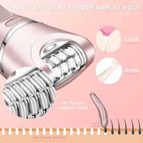 Rscx-9612 Hatteker Electric Shaver For Women Lady Epilator Razors Kit Hair Remove #2