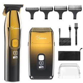 Xk-767 Hatteker Foil Shaver Bald Head Electric Razor For Men Precision Trimmer