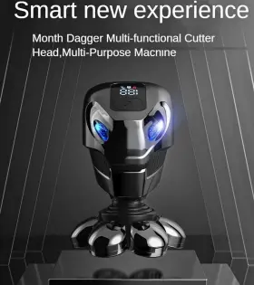 Tect001 Head 7d 5-in-1 Shaver Cordless Hair Trimmer Bald Razor Electric For Men Wet Dry