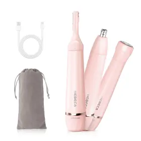 Ft3001 Hebeca Nose Hair Trimmer For Women 3in1 Electric Eyebrow Waterproof Facial