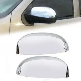 Mo-112 Hecasa Pair Chrome Mirror Half Caps Compatible With 2007-2014 Small