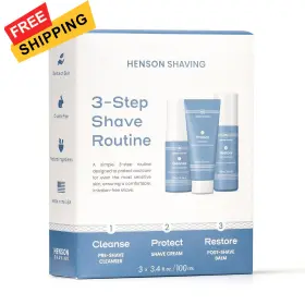 Henson Shaving 628719389461 Skin Care Combo 3-step Kit For Men With Cleanser