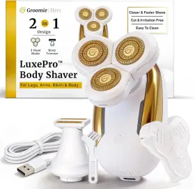 Hers 313023957986 Luxepro Electric Body Shaver For Women Womens Rotary Razors