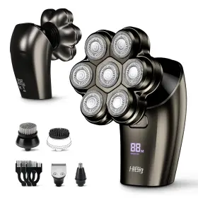 Hibig 774882511687 7d Head Shaver Bald Men Electric Razor Waterproof 5in1 Grooming Kit Led Recharge Hibig 774882511687 7d Head Shaver Bald Men Electric Razor Waterproof 5in1 Grooming Kit Led Recharge