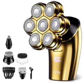 Hibig 774882511700 Head Shavers For Bald Men 7d Arc Electric Razor With Magnetic Detachab Hibig 774882511700 Head Shavers For Bald Men 7d Arc Electric Razor With Magnetic Detachab