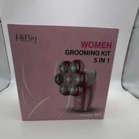 H1hm-1699 Hibig Women 5-in-1 Body Shaver Matte And Rose Pink Rechargeable Wet/dry Model H1