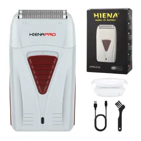 Hyn-314 Hiena Reciprocating Electric Shaver Dual-head 4d Push White Light For Men