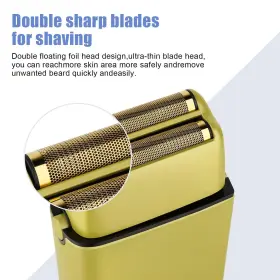 Hiena Pro 718387754255 Foil Shaver For Men Barber Double Trimmer Professional Razor Close Sh #2