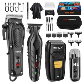 Hyn-212 Hiena Pro 023 Hg303 B001 Professional Hair Clipper Set For Men Cordless Barber Clippers And Trimm