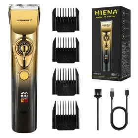 Hyn-214 Hiena Pro Professional Hair Clippers For Men Cordless Rechargeable Clipper Elect