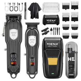 B001 Hiena Pro Hyn-b/g208 B/g038 B/g303 Professional Hair Clipper Kit Rechargeable Cordless Barber And Cutt