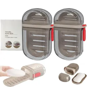 Hlonns 222524381869 Travel Soap Case Small Versatile Portable Box With Sealed Lid Ca