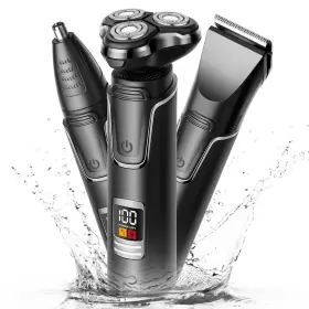 Tx159b Hoey Electric Shaver Razor For Men 3 In 1 Mens Cordless Led Display