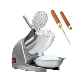 Sbj01 Horgelu Ice Crusher Shaver 3 Blades With Pick 286lbs/hr Sno... Fast Ship