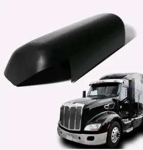 Hpdmauto 609344985235 Black Left Side Driver Door Mirror Cover For 2013-2022 Peterbilt 579 Semi Truck