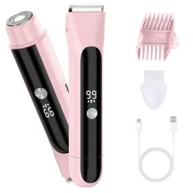 Hs-razor-00110 Hsonline Electric Shaver For Women 2 In 1 Bikini Trimmer Wet And Dry Ipx7 Wate