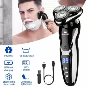 9100804bk Htwon Rotary Razor Shaving Trimmer Wet/dry Electric Usb Rechargeable Shaver For Man Us #3 9100804bk Htwon Rotary Razor Shaving Trimmer Wet/dry Electric Usb Rechargeable Shaver For Man Us #3