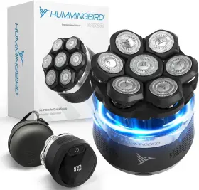 Hbrs-003-blk Hummingbird Mk13 Premium Head Shaver 7 Blade Electric Razors For Men