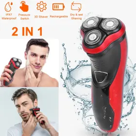 Imountek 617201851180 Mens Electric Shaver Razor Advanced Floating Rotary Rechargeable And Waterproof