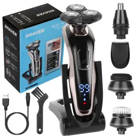 Imountek 731716348222 Men Electric Shaver Rotary Razor Trimmer Waterproof Wet Dry Rechargeable 3 Style