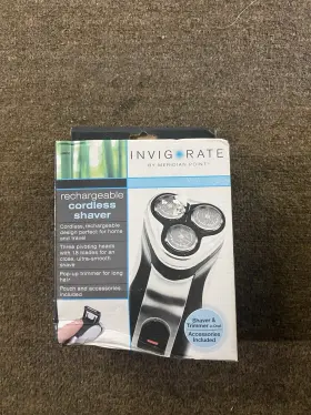 Invig Rate 754814021866 Meridian Point Cordless Rechargable Men Shaver New