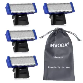Invoda 789605813061 4pcs Shaver Head For Solo Rechargeable Full Body Hair Trimming Cutter