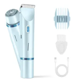Bjntm2503 Itecfreely Bikini Trimmer For Women 2-in-1 Womens Body Shaver Painless Electric Razor