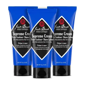 Jack Black 682223080832 Supreme Cream Triple Cushion Shave Lather - 3 Ounce Pack Of