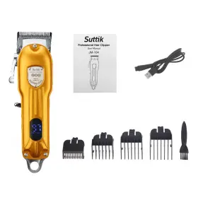Jm104a Jahyshow Lcd Digital Hair Clipper - Great For Home Grooming Clear Battery/level Show