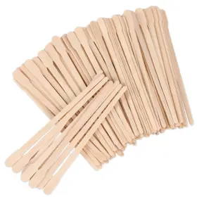 1376-1752 Janyun 200 Pcs Wooden Eyebrow Waxing Sticks With Handle For Hair Removal - Fa