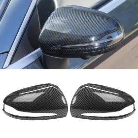 A2058109701 Jaronx Compatible With Mercedes Mirror Cover Replacement C Class Carbon
